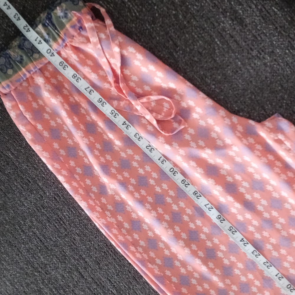 🌴Ellison🌴 - Coral Boho Wide-Leg Palazzo Pant - Picture 10 of 12